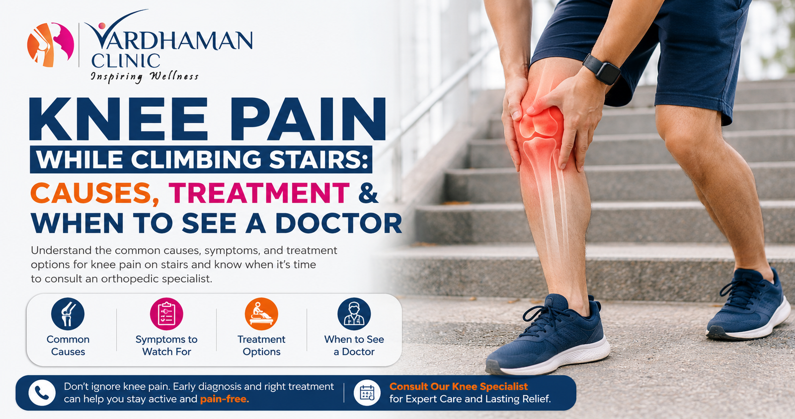 Knee pain while climbing stairs causes, symptoms, treatment options, and when to see a doctor