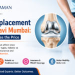 Knee replacement cost in Navi Mumbai showing knee pain, knee implant, robotic and traditional knee replacement surgery, insurance coverage, and treatment options.