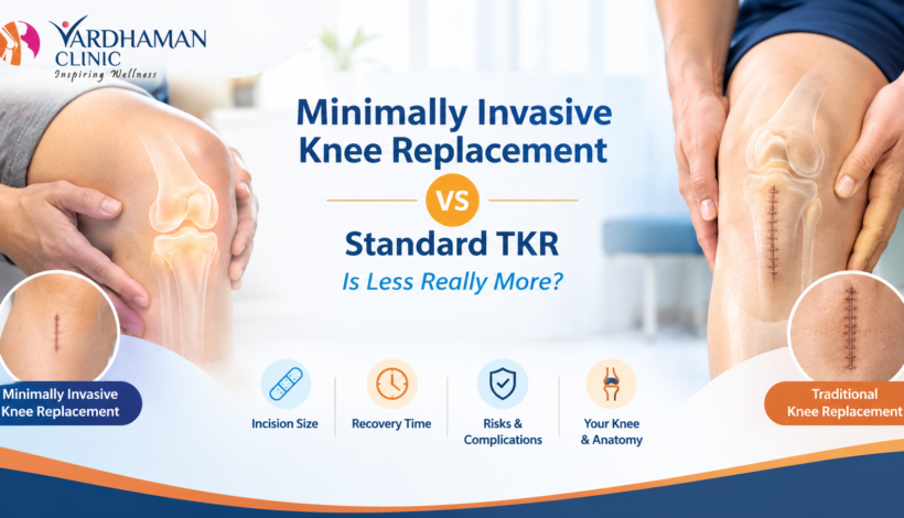 Minimally invasive knee replacement vs standard total knee replacement comparison